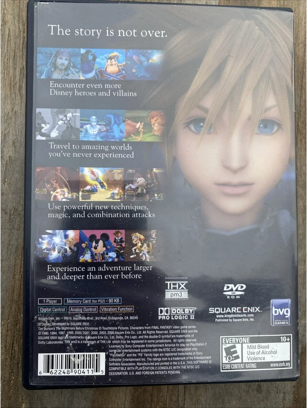 Kingdom Hearts II 2 Playstation 2 PS2 Black Label Complete With Manual